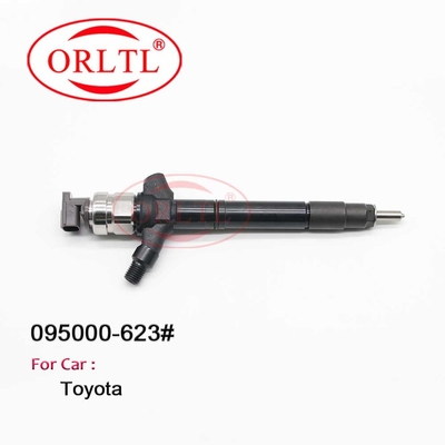 Inyector común del carril 6230 de la asamblea 095000 de inyector de combustible de ORLTL 0950006230 095000-6230 para Toyota 2kd