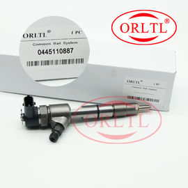 El inyector 0 del surtidor de gasolina del inyector 0445110887 del motor diesel boca común de 445 110 887 inyectores del carril fijó 0445 110 887