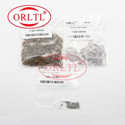Anillo de cierre de la bola de acero del equipo F00V C05 001 de la bola del inyector de ORLTL F00VC99002 F00VC05001 F 00V C05 001 Set/200pcs para Bosch
