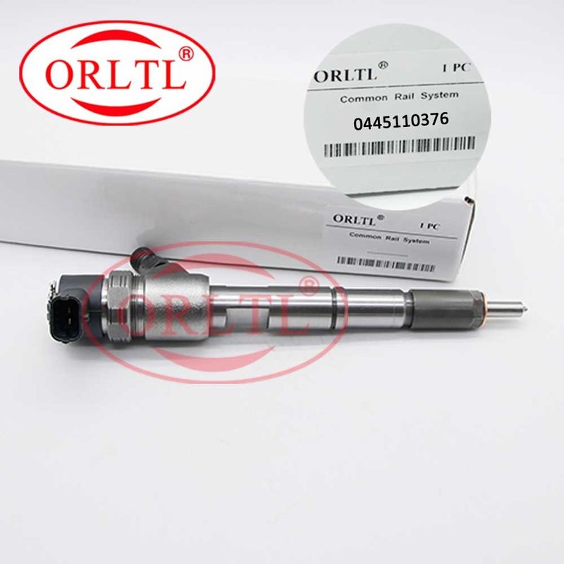 Inyector común 0 del carril de la inyección de carburante 0445110376 de ORLTL 5285744 inyector 0445 de 445 110 376 piezas del motor 110 376