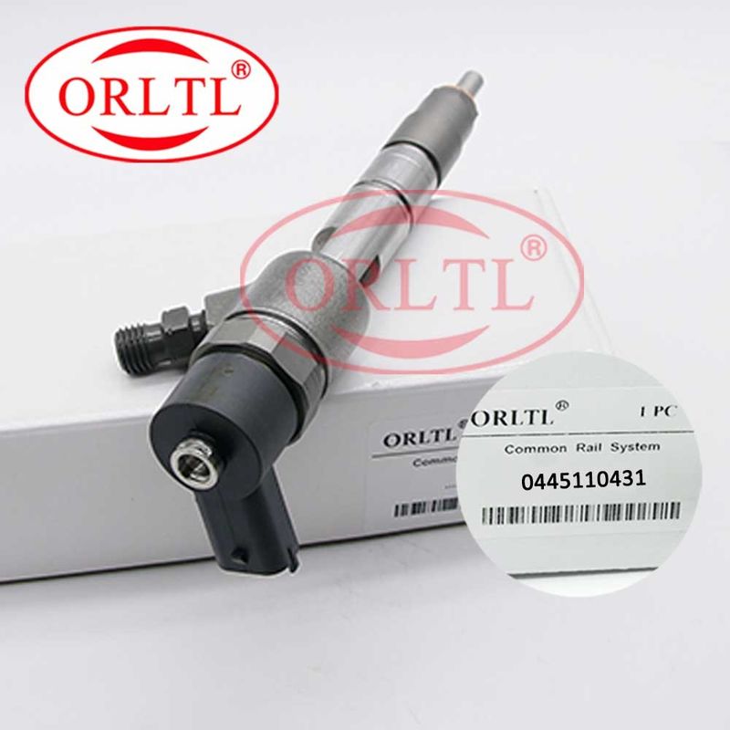El arma de espray común del carril de los inyectores 0445110431 del gasoil de ORLTL equipa con inyector 0 inyecciones de carburante 445 110 431 0445 110 431 para JAC
