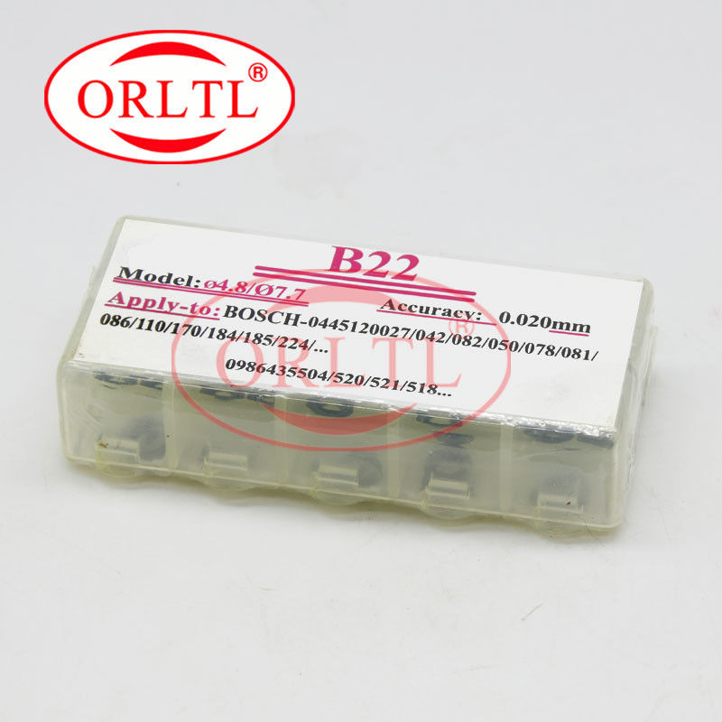 Inyector común del carril de las PC de ORLTL 50 que ajusta el tamaño 0.980mm-1.160m m de las cuñas de la calibración de la inyección de carburante de la lavadora B22